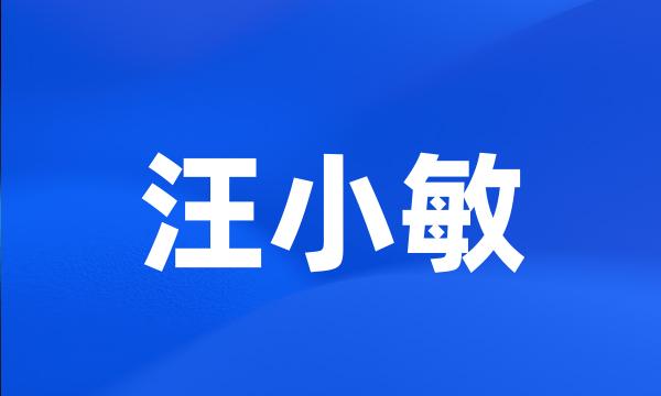 汪小敏