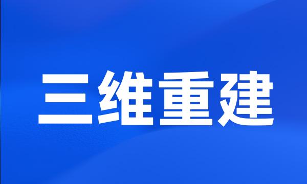 三维重建