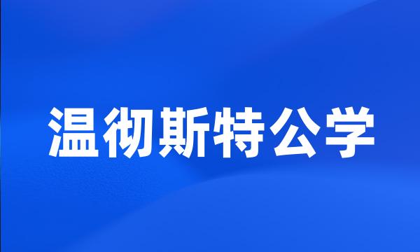 温彻斯特公学