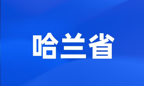 哈兰省