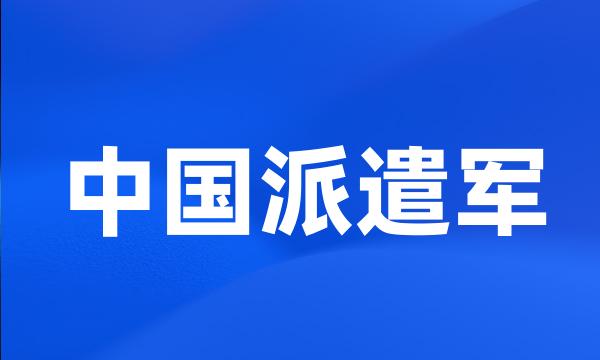 中国派遣军