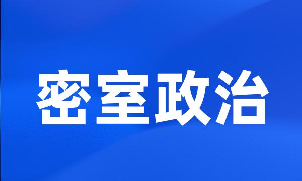 密室政治