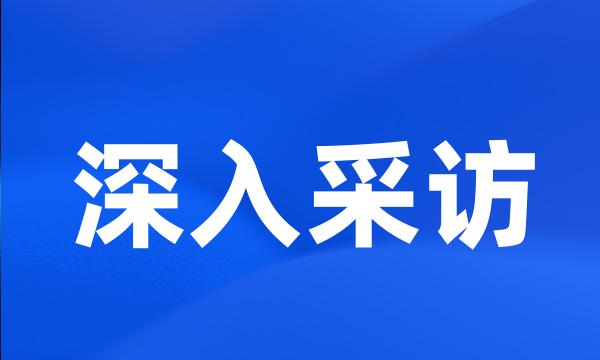 深入采访