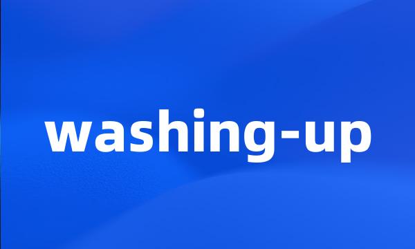 washing-up