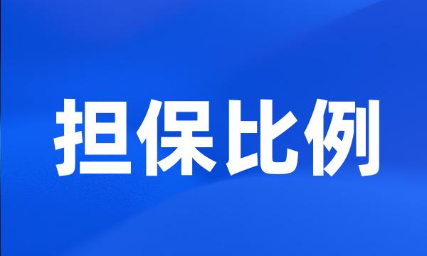 担保比例