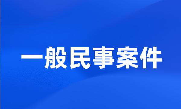 一般民事案件