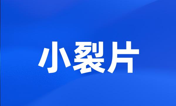 小裂片