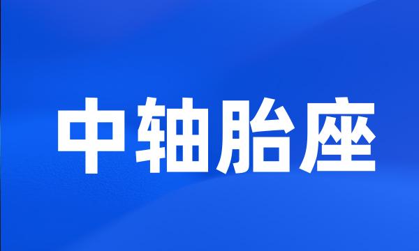 中轴胎座