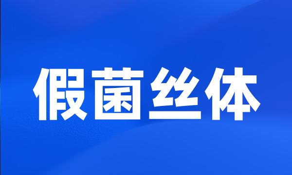 假菌丝体