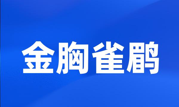 金胸雀鹛