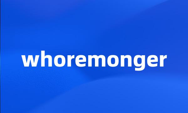 whoremonger