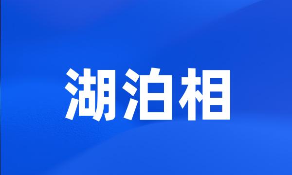 湖泊相