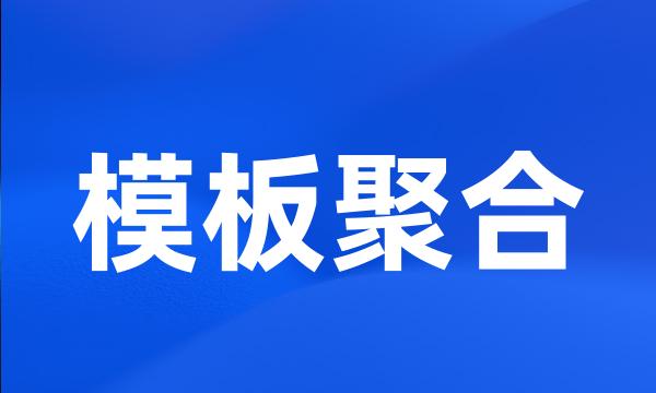 模板聚合