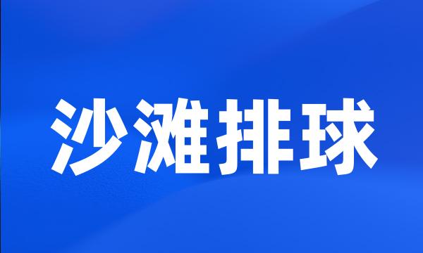 沙滩排球