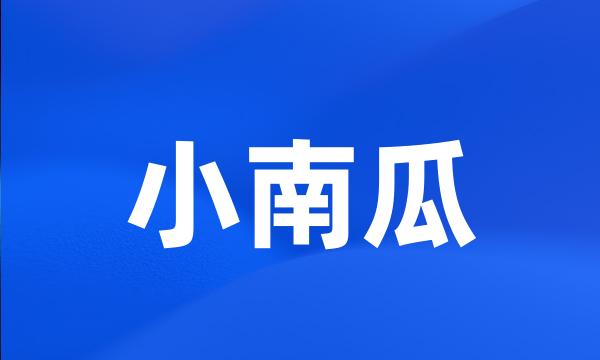 小南瓜