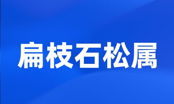 扁枝石松属