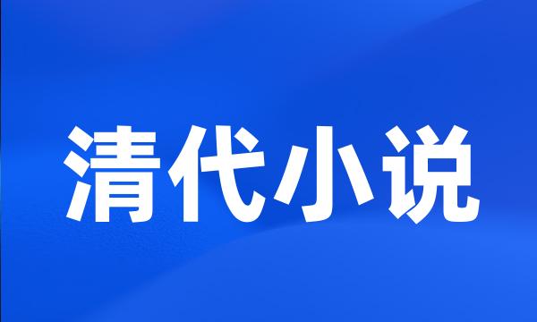 清代小说