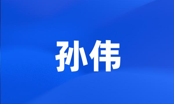 孙伟