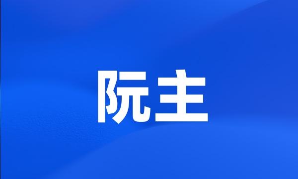 阮主