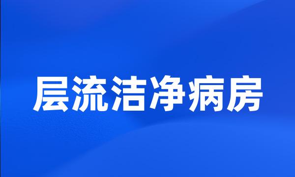 层流洁净病房