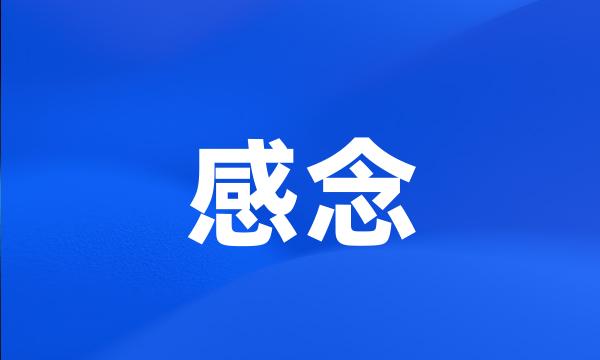 感念