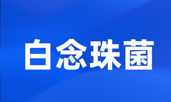 白念珠菌