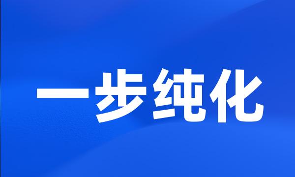 一步纯化