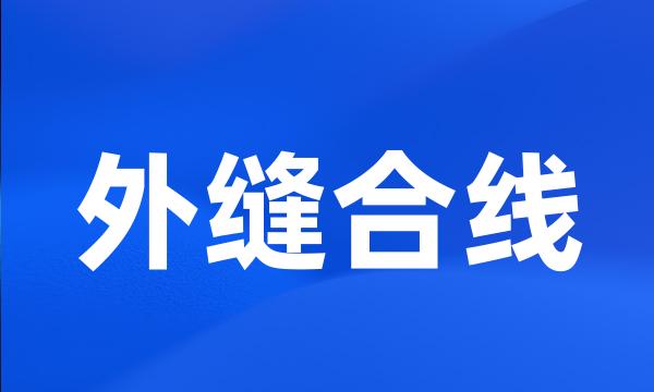 外缝合线