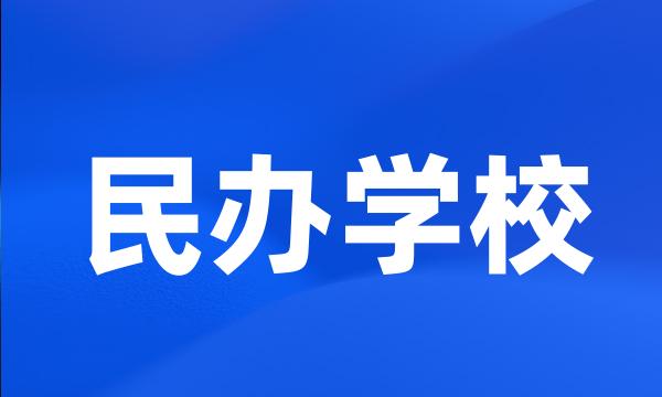 民办学校