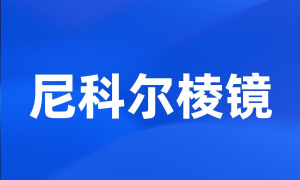 尼科尔棱镜