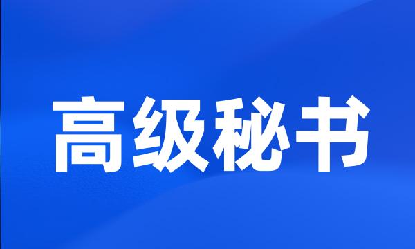 高级秘书