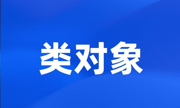 类对象