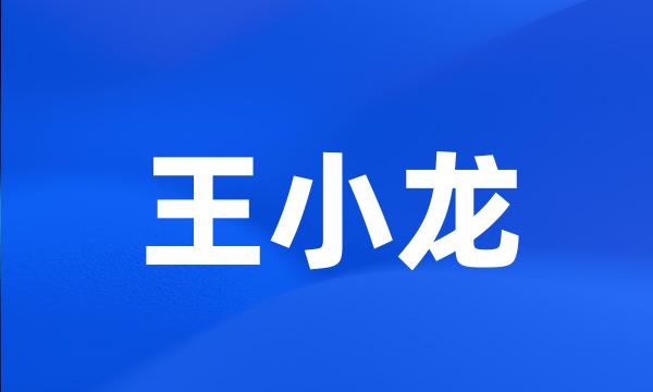 王小龙