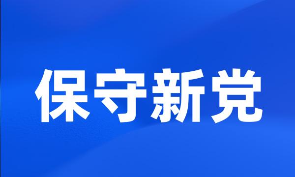 保守新党