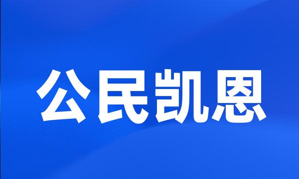 公民凯恩