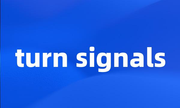 turn signals