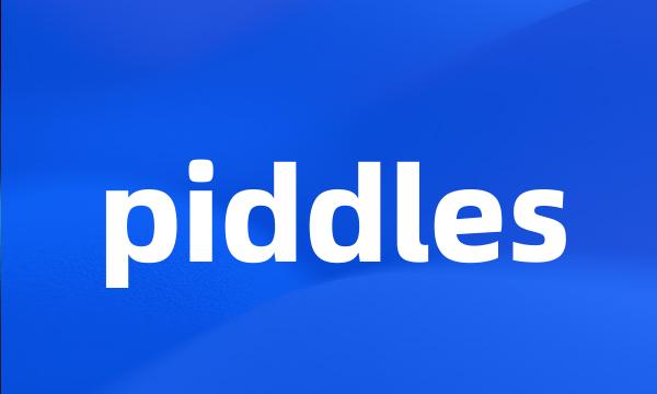 piddles