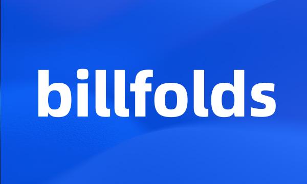 billfolds