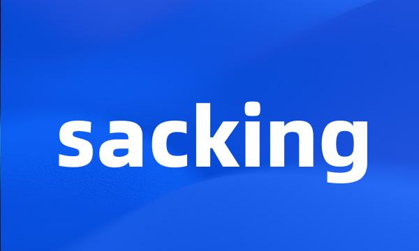 sacking