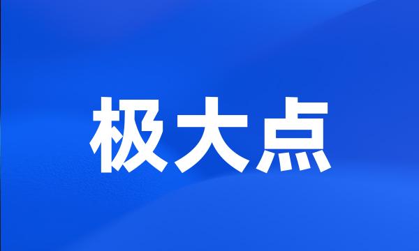 极大点