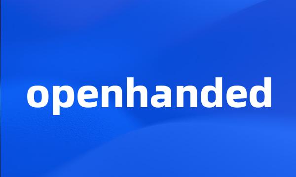 openhanded