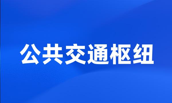 公共交通枢纽