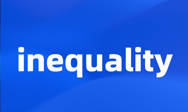 inequality