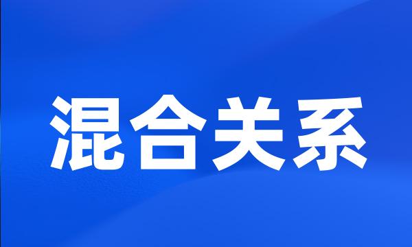 混合关系