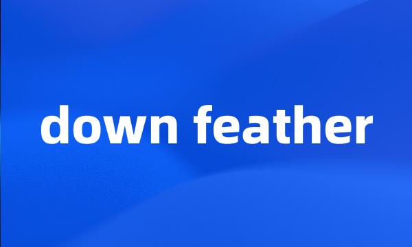 down feather