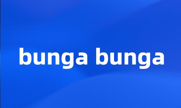 bunga bunga