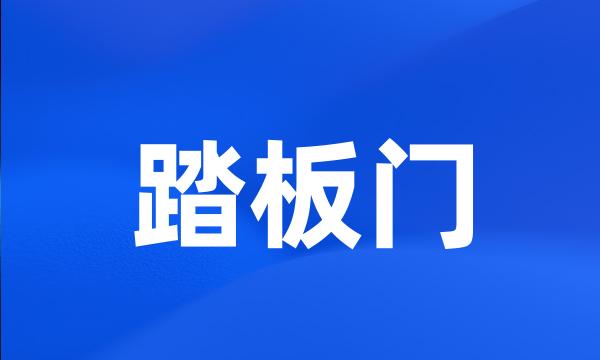 踏板门