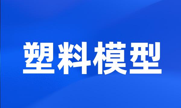 塑料模型