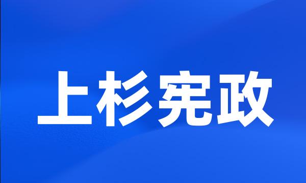 上杉宪政