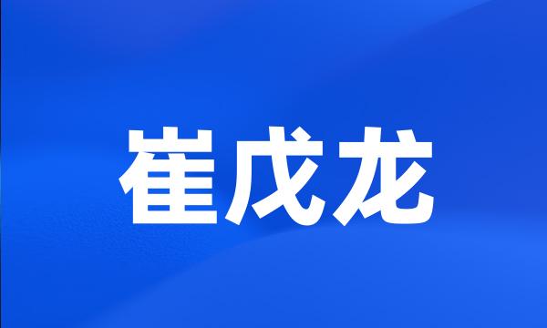 崔戊龙